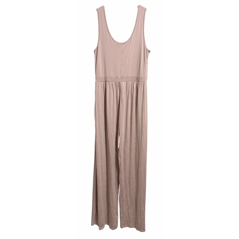 American Tall Jersey‎ Tank Wide-Leg Jumpsuit with Pockets Desert Rose Women's LT